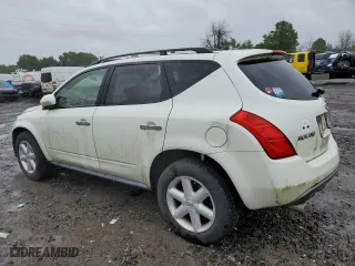 2004 Nissan Murano SL with VIN JN8AZ08W74W325996, listed as a Copart auction lot 52564274 with 0 mi miles and Salvage Title. Bid and sale history available at carsss.com. Image 2.