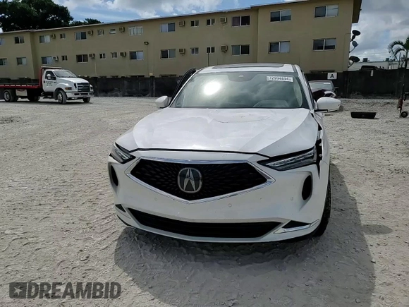2023 Acura MDX w/Technology Package with VIN 5J8YD9H49PL005534, listed as a Copart auction lot 72994894 with 14,950 mi miles and Salvage Title. Bid and sale history available at carsss.com. Image 15.