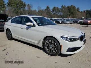 2019 BMW 5 Series 530e xDrive with VIN WBAJB1C5XKB377094, listed as a Copart auction lot 49153035 with 53,370 mi miles and Clean title. Bid and sale history available at DreamBid. Image 4.