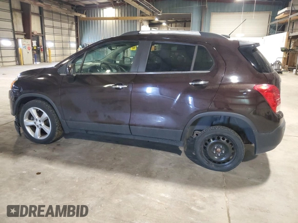 2015 Chevrolet Trax LTZ with VIN KL7CJTSB8FB225318, listed as a Copart auction lot 51179315 with 113,903 mi miles and Clean Title. Bid and sale history available at carsss.com. Image 2.
