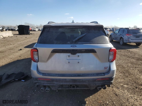 2020 Ford Explorer ST with VIN 1FM5K8GC7LGC24257, listed as a Copart auction lot 88859335 with 0 mi miles and Salvage Title. Bid and sale history available at carsss.com. Image 6.
