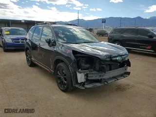 2021 Subaru Forester Sport with VIN JF2SKARC4MH498458, listed as a Copart auction lot 46329255 with 56,240 mi miles and Salvage Title. Bid and sale history available at carsss.com. Image 12.