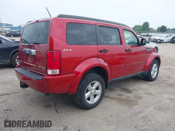 2010 Dodge Nitro SXT with VIN 1D4PU5GK8AW100730, listed as a IAAI auction lot 42492250 with 116,581 mi miles and . Bid and sale history available at DreamBid. Image 4.