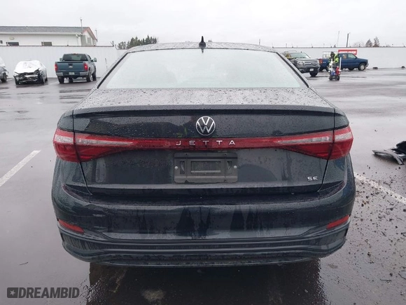 2025 Volkswagen Jetta SE with VIN 3VW7X7BU4SM006769, listed as a IAAI auction lot 41594239 with 11,598 mi miles. Bid and sale history available at carsss.com. Image 16.