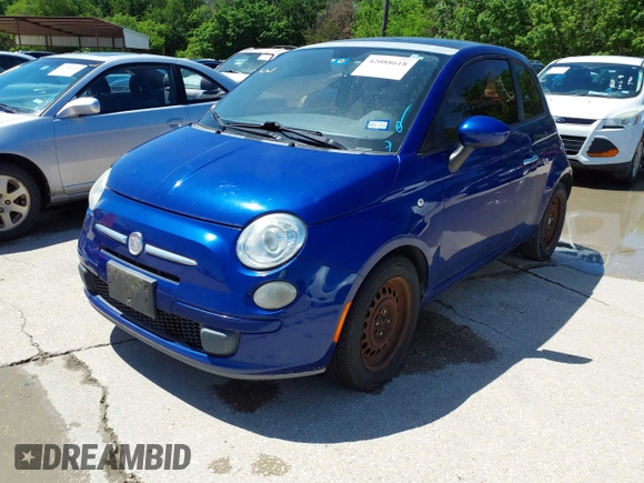 2012 FIAT 500 Pop z VIN 3C3CFFAR1CT198448, wystawiony jako IAAI lot #42088618 z przebiegiem 128 343 mil mil oraz . Historia ofert i sprzedaży dostępna na DreamBid. Obrazek 2.