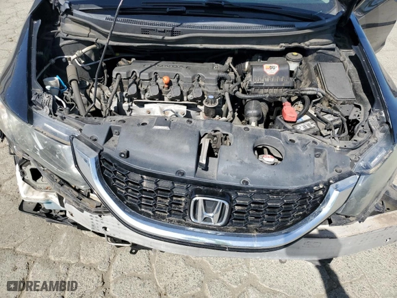 2014 Honda Civic Sedan EX-L with VIN 19XFB2F96EE012416, listed as a Copart auction lot 54195665 with 189,574 mi miles and Salvage Title. Bid and sale history available at carsss.com. Image 11.