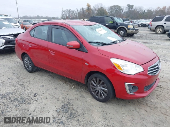 2018 Mitsubishi Mirage G4 SE with VIN ML32F4FJ8JHF08515, listed as a IAAI auction lot 41126359 with 115,006 mi miles. Bid and sale history available at carsss.com. Image 1.