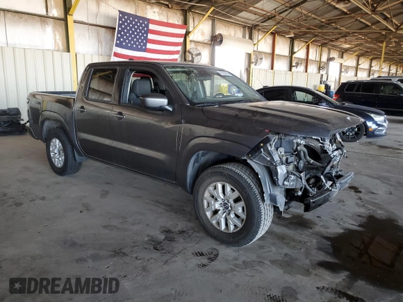2022 Nissan Frontier SV with VIN 1N6ED1EJ4NN618009, listed as a Copart auction lot 61503845 with 61,743 mi miles and Salvage title. Bid and sale history available at DreamBid. Image 4.