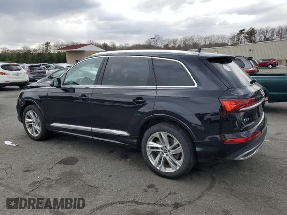 2021 Audi Q7 Premium with VIN WA1AXAF76MD016948, listed as a Copart auction lot 50158175 with 55,868 mi miles and Salvage title. Bid and sale history available at DreamBid. Image 2.