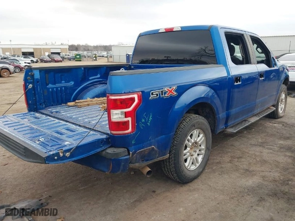 2018 Ford F-150 XL with VIN 1FTEW1CPXJKF74789, listed as a IAAI auction lot 41520205 with 145,658 mi miles. Bid and sale history available at carsss.com. Image 4.