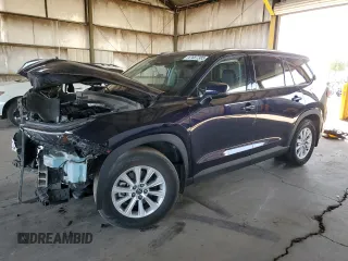 2024 Toyota Grand Highlander XLE with VIN 5TDAAAA52RS002327, listed as a Copart auction lot 47687385 with 56,265 mi miles and Salvage Title. Bid and sale history available at carsss.com. Image 1.