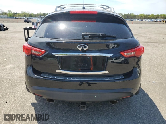 2013 Infiniti FX with VIN JN8CS1MW5DM170014, listed as a Copart auction lot 56195905 with 138,686 mi miles and Salvage title. Bid and sale history available at DreamBid. Image 6.