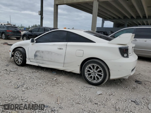 2002 Toyota Celica GT with VIN JTDDR32T020123915, listed as a Copart auction lot 81512724 with 194,756 mi miles and Salvage Title. Bid and sale history available at carsss.com. Image 2.