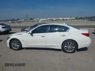 2017 Infiniti Q50 2.0t with VIN JN1CV7AP4HM642506, listed as a IAAI auction lot 41454542 with 131,807 mi miles. Bid and sale history available at carsss.com. Image 14.