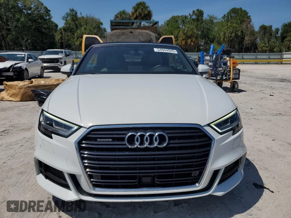 2018 Audi A3 Cabriolet Premium Plus z VIN WAUY8LFF5J1080641, wystawiony jako Copart lot #54944945 z przebiegiem 28 462 mil mil oraz Szkody całkowita. Historia ofert i sprzedaży dostępna na DreamBid. Obrazek 5.
