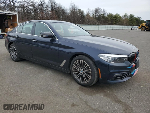2018 BMW 5 Series 530i xDrive with VIN WBAJA7C51JWC74971, listed as a Copart auction lot 51348035 with 161,737 mi miles and Clean Title. Bid and sale history available at DreamBid. Image 4.