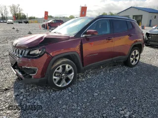 2021 Jeep Compass Limited with VIN 3C4NJDCB2MT504338, listed as a Copart auction lot 55985595 with 19,735 mi miles and Salvage Title. Bid and sale history available at DreamBid. Image 1.