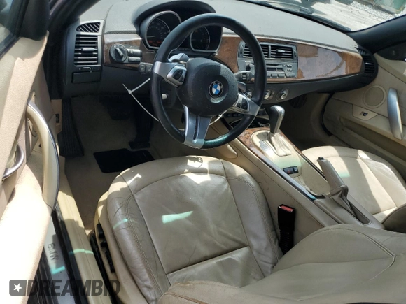 2008 BMW Z4 3.0si with VIN 4USBU53528LX85630, listed as a Copart auction lot 61742225 with 187,180 mi miles and Salvage title. Bid and sale history available at DreamBid. Image 8.