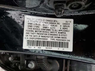2019 Honda Civic Sport with VIN 2HGFC2F83KH550531, listed as a Copart auction lot 46106134 with 50,988 mi miles and Salvage title. Bid and sale history available at DreamBid. Image 13.