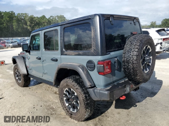 2025 Jeep Wrangler Rubicon with VIN 1C4PJXFN1SW526516, listed as a Copart auction lot 63259095 with 16,677 mi miles and Clean title. Bid and sale history available at DreamBid. Image 2.