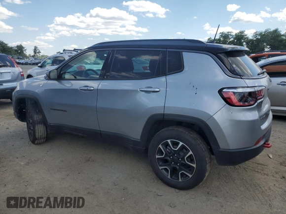 2021 Jeep Compass Trailhawk z VIN 3C4NJDDB1MT529228, wystawiony jako Copart lot #60490744 z przebiegiem 64 949 mil mil oraz Szkoda całkowita • Salvage title. Historia ofert i sprzedaży dostępna na DreamBid. Obrazek 2.