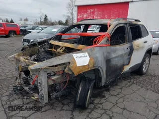 2016 Jeep Cherokee Altitude with VIN 1C4PJLAB7GW324163, listed as a IAAI auction lot 41605604 with 132,450 mi miles. Bid and sale history available at carsss.com. Image 2.