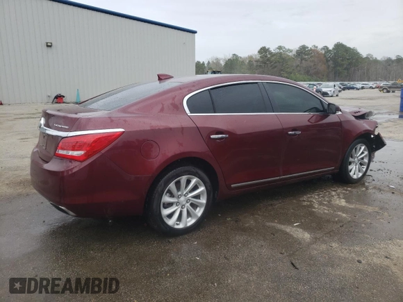 2016 Buick LaCrosse Leather with VIN 1G4GB5G35GF119168, listed as a Copart auction lot 61583625 with Not provided miles and Salvage title. Bid and sale history available at DreamBid. Image 3.