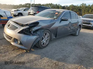 2015 Infiniti Q40 with VIN JN1CV6AR0FM650630, listed as a Copart auction lot 82579604 with 104,324 mi miles and Salvage Title. Bid and sale history available at carsss.com. Image 1.