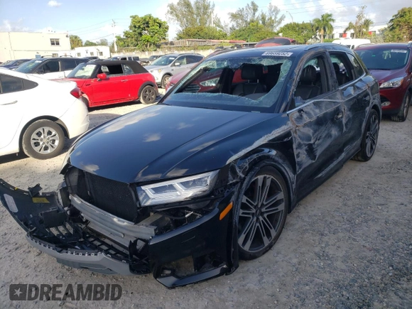 2018 Audi SQ5 Premium Plus with VIN WA1A4AFY9J2135490, listed as a Copart auction lot 69659252 with 0 mi miles. Bid and sale history available at carsss.com. Image 1.