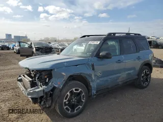2023 Ford Bronco Sport Outer Banks with VIN 3FMCR9C69PRE09160, listed as a Copart auction lot 52485115 with 38,032 mi miles and Salvage title. Bid and sale history available at DreamBid. Image 1.