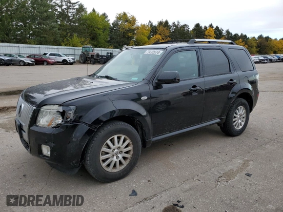 2009 Mercury Mariner Premier with VIN 4M2CU97G39KJ24297, listed as a Copart auction lot 77472674 with 153,316 mi miles and Salvage Title. Bid and sale history available at carsss.com. Image 1.