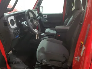 2025 Jeep Wrangler Sahara with VIN 1C4RJXP67SW577826, listed as a Copart auction lot 57946505 with 2,006 mi miles and Clean title. Bid and sale history available at DreamBid. Image 7.