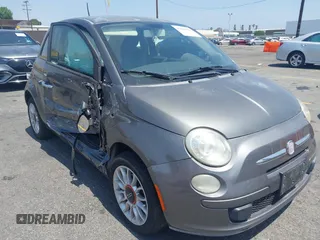 2012 FIAT 500 Pop with VIN 3C3CFFAR1CT126455, listed as a IAAI auction lot 42583517 with 93,103 mi miles and . Bid and sale history available at DreamBid. Image 1.