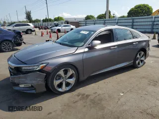 2018 Honda Accord Touring with VIN 1HGCV1F90JA139374, listed as a Copart auction lot 57811545 with 172,447 mi miles and Non repairable. Bid and sale history available at DreamBid. Image 1.
