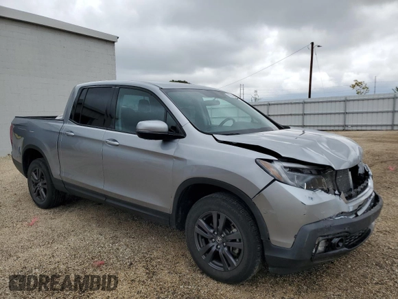 2019 Honda Ridgeline Sport with VIN 5FPYK3F17KB042627, listed as a Copart auction lot 57840035 with 82,555 mi miles and Salvage title. Bid and sale history available at DreamBid. Image 4.