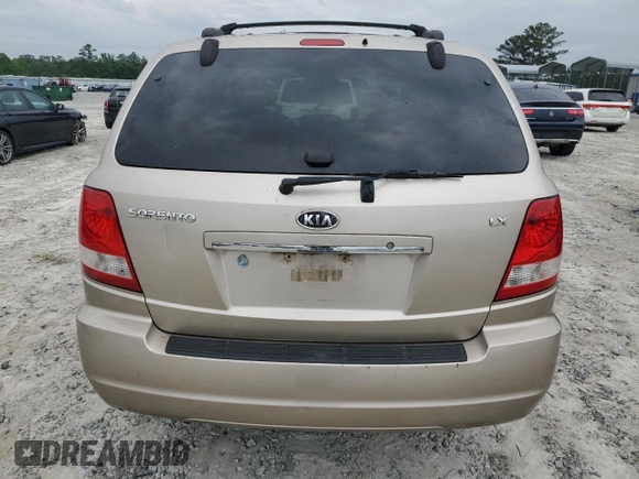 2006 Kia Sorento LX z VIN KNDJD733565613976, wystawiony jako Copart lot #54896005 z przebiegiem 140 198 mil mil oraz Szkoda całkowita • Salvage title. Historia ofert i sprzedaży dostępna na DreamBid. Obrazek 6.