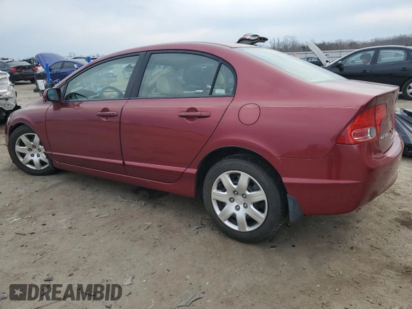 2007 Honda Civic Sdn LX with VIN 1HGFA165X7L120334, listed as a Copart auction lot 47234225 with 74,383 mi miles and Salvage Title. Bid and sale history available at carsss.com. Image 2.