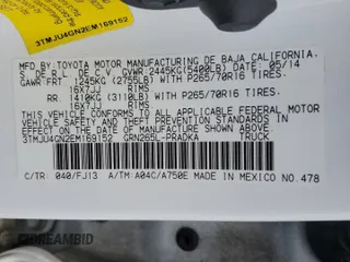 2014 Toyota Tacoma PreRunner с VIN 3TMJU4GN2EM169152, выставлен на аукционе Copart как лот 58742885 с пробегом 147 674 миль миль и Списание • Salvage title. История ставок и продаж доступна на DreamBid. Изображение 13.