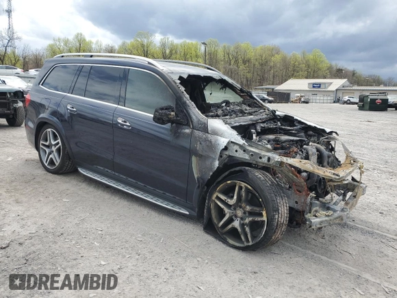 2017 Mercedes-Benz GLS 550 with VIN 4JGDF7DEXHA826547, listed as a Copart auction lot 50798504 with Not Provided miles and . Bid and sale history available at DreamBid. Image 4.