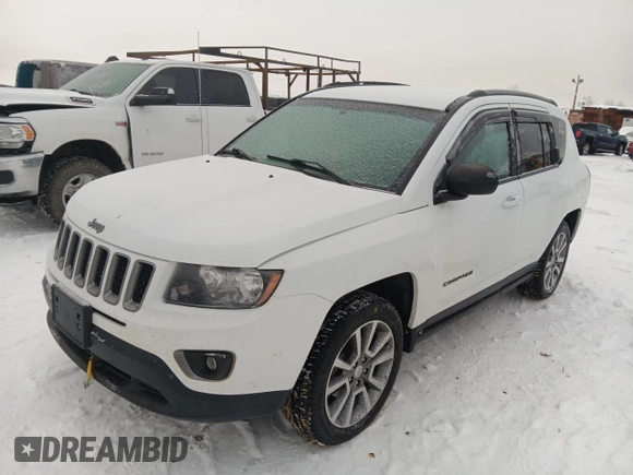 2016 Jeep Compass Sport SE z VIN 1C4NJDBB8GD596695, wystawiony jako Copart lot #44223565 z przebiegiem 65 776 mil mil oraz Szkoda całkowita • Salvage title. Historia ofert i sprzedaży dostępna na DreamBid. Obrazek 1.
