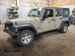 2018 Jeep Wrangler Unlimited Sport with VIN 1C4BJWDG9JL823428, listed as a Copart auction lot 56074415 with 90,794 mi miles and Salvage title. Bid and sale history available at DreamBid. Image 1.