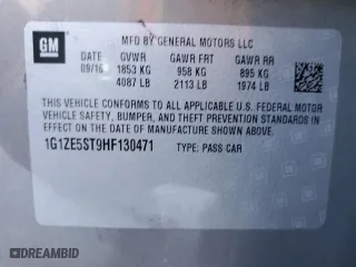 2017 Chevrolet Malibu LT with VIN 1G1ZE5ST9HF130471, listed as a Copart auction lot 49390665 with 163,414 mi miles and Salvage Title. Bid and sale history available at carsss.com. Image 12.