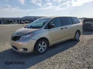 2012 Toyota Sienna with VIN 5TDKA3DC3CS011118, listed as a Copart auction lot 52087475 with 208,146 mi miles and Salvage Title. Bid and sale history available at DreamBid. Image 1.