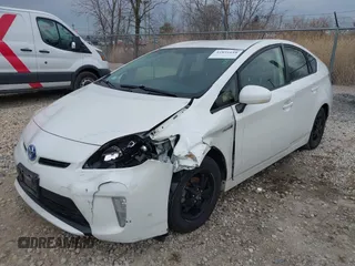 2012 Toyota Prius One with VIN JTDKN3DU6C5398119, listed as a IAAI auction lot 41891618 with 215,294 mi miles. Bid and sale history available at carsss.com. Image 2.