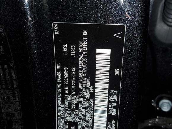 2025 Lexus NX with VIN 2T2GGCEZ5SC066356, listed as a Copart auction lot 47031765 with 3,235 mi miles and Salvage Title. Bid and sale history available at carsss.com. Image 13.