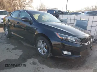 2015 Kia Optima LX with VIN 5XXGM4A70FG371690, listed as a IAAI auction lot 41884415 with 139,601 mi miles and . Bid and sale history available at DreamBid. Image 1.