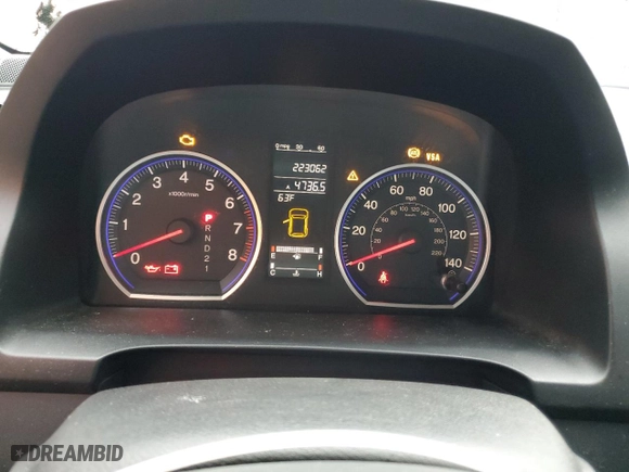 2008 Honda CR-V EX-L with VIN JHLRE48788C031107, listed as a Copart auction lot 47686135 with 223,062 mi miles and Clean Title. Bid and sale history available at carsss.com. Image 9.