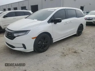 2024 Honda Odyssey Sport with VIN 5FNRL6H72RB024348, listed as a Copart auction lot 44576155 with 8,328 mi miles and Salvage Title. Bid and sale history available at DreamBid. Image 1.