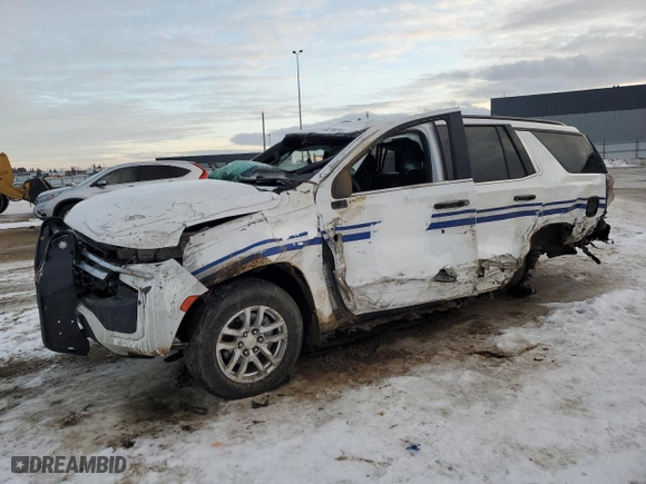 2022 Chevrolet Tahoe Commercial with VIN 1GNSKLED4NR293637, listed as a Copart auction lot 82760844 with 0 mi miles and Non Repairable. Bid and sale history available at carsss.com. Image 1.