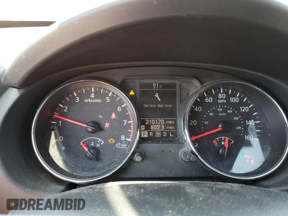 2011 Nissan Rogue SV with VIN JN8AS5MTXBW189616, listed as a Copart auction lot 53142965 with 210,170 mi miles and Clean Title. Bid and sale history available at DreamBid. Image 9.
